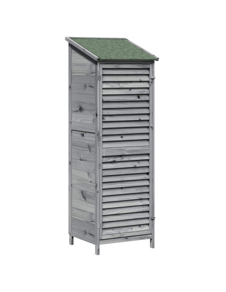 Capanno da Giardino Grigio 59 x 56 x 176 cm