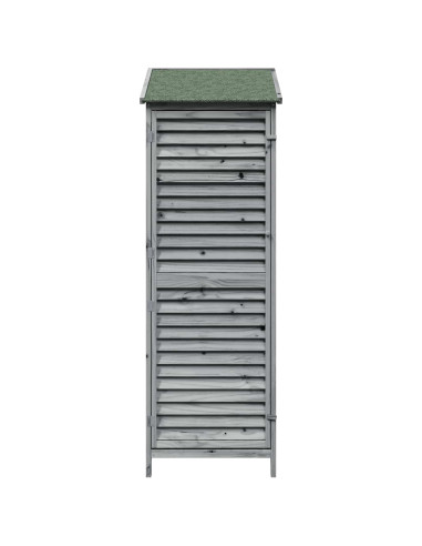 Capanno da Giardino Grigio 59 x 56 x 176 cm