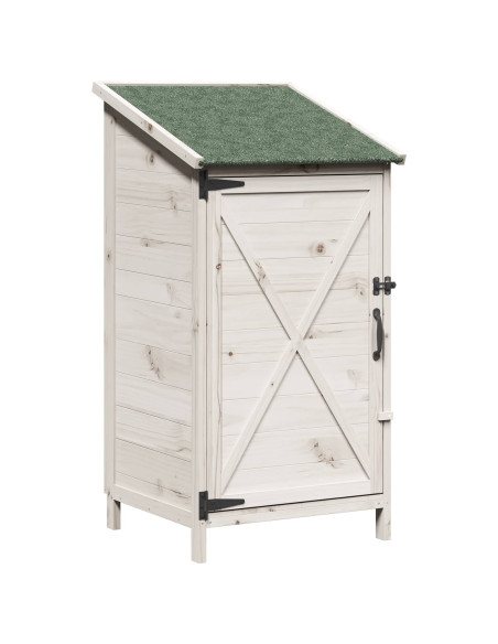 Capanno da Giardino Bianco 59,5 x 56 x 113,5 cm