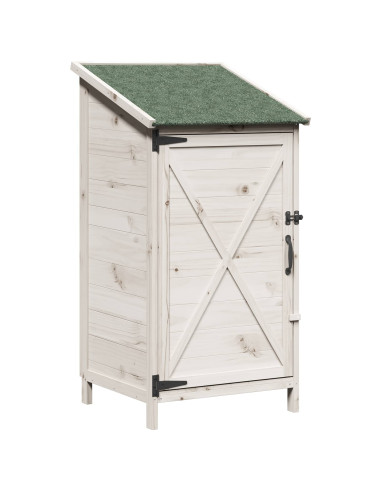Capanno da Giardino Bianco 59,5 x 56 x 113,5 cm