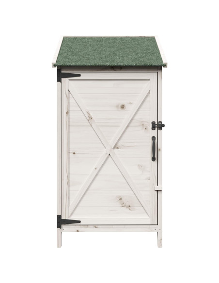 Capanno da Giardino Bianco 59,5 x 56 x 113,5 cm