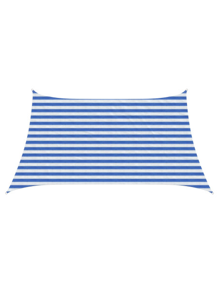 Telo Ombra Blu e Bianco 3 / 4 x 2 m HDPE
