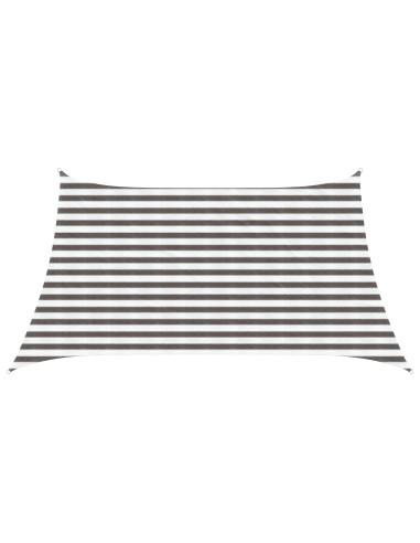 Telo Ombra Grigio chiaro e bianco 3 / 4 x 2 m HDPE