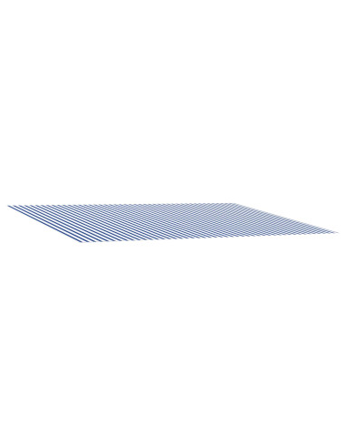 Telo di ricambio per tenda da sole Blu e Bianco 350 x 250 cm