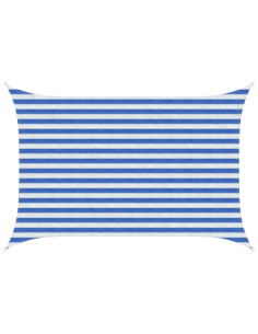 Telo Ombra Blu e Bianco 2 x 2,5 m HDPE