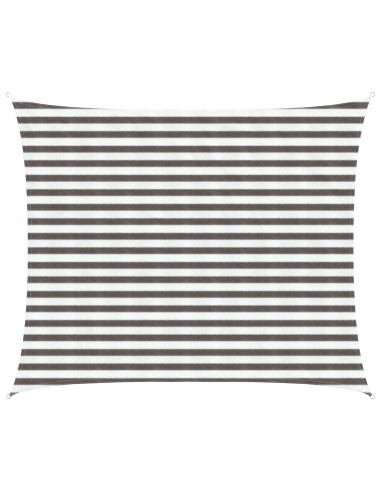 Telo Ombra Grigio chiaro e bianco 2,5 x 4 m HDPE