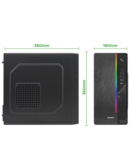 CASE MINITOWER PSU 240W ITAK I603 MATX MITX U30,5MM SPCC BK FAN VETRO