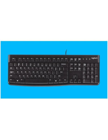 TASTIERA K120 LOG BLACK USB US LAYOUT BLACK LOGITECH