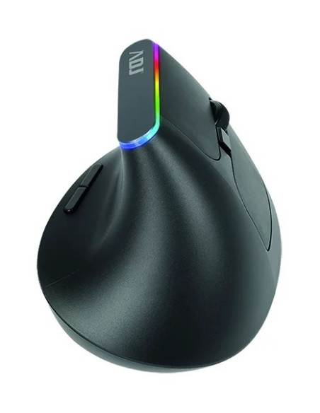 MOUSE WIRELESS OPTICAL SHARKMINI BK 800/1200/1600 RGBLIGHT SILENT CLICK