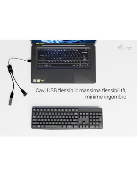 USB-A CABLE HUB 2 PORT