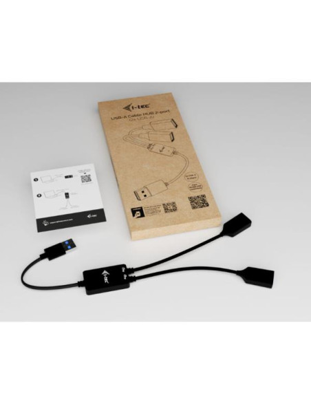 USB-A CABLE HUB 2 PORT