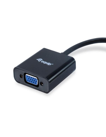 HDMI - VGA ADAPTER WITH AUDIO BLACK
