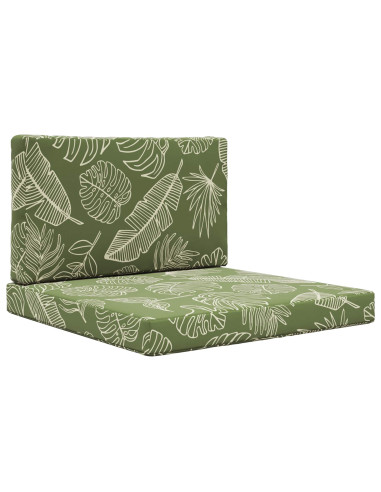 Cuscino per divano da esterno 2 pcs Design a foglia Poliestere