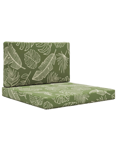 Cuscino per divano da esterno 2 pcs Design a foglia Poliestere