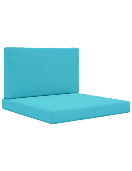 Cuscino per divano da esterno 2 pcs Turchese Poliestere
