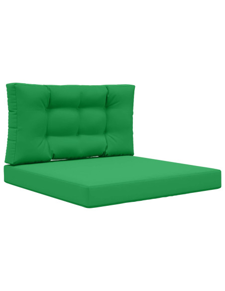 Cuscino per divano da esterno 2 pcs Verde Poliestere