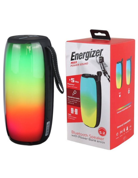 SPEAKER BT + 1800MAH ENERGIZER PORTABLE FM, MICRO SD CARD & USB