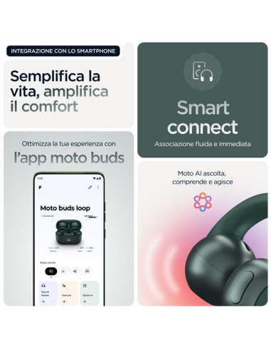 MOTO BUDS LOOP GREEN