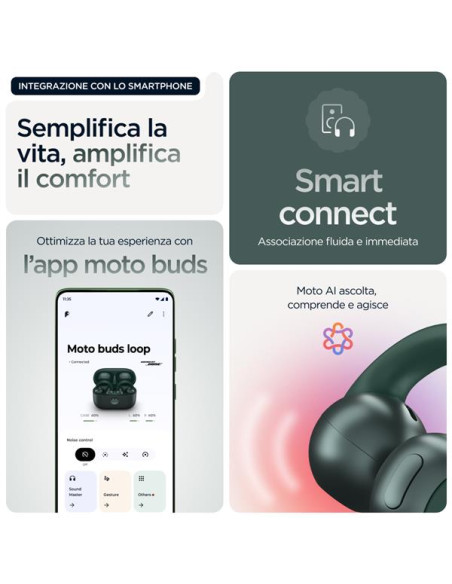 MOTO BUDS LOOP GREEN