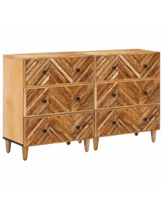 Armadi di Stoccaggio 2 pcs Marrone 60 x 33,5 x 75 cm