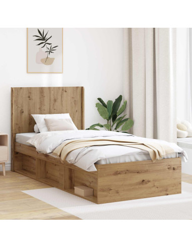Testiera Letto Rovere Artigianale Legno ingegnerizzato