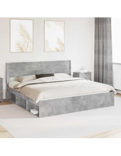 Testiera Letto Grigio Cemento PB