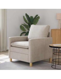 Divano Crema 76 x 81 x 87,5 cm Poliestere