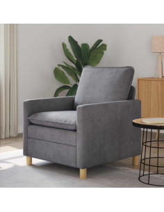 Divano Grigio Chiaro 76 x 81 x 87,5 cm Poliestere
