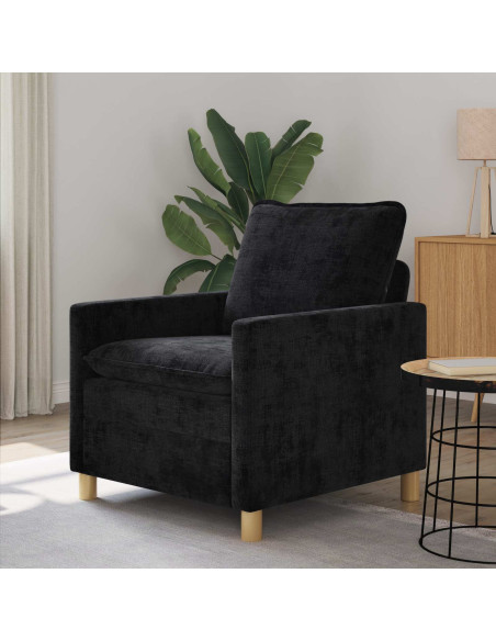 Divano Nero 76 x 81 x 87,5 cm Poliestere