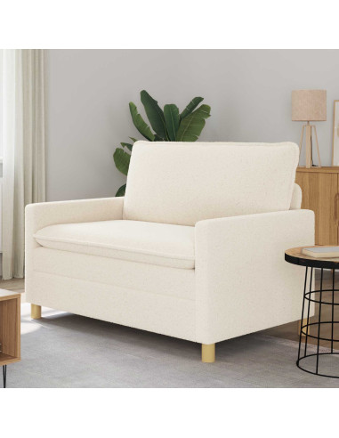 Divano Crema 126 x 81 x 87,5 cm Tessuto