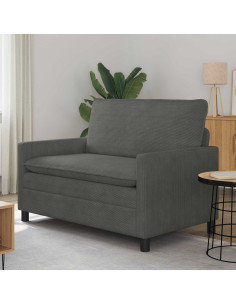 Divano Grigio Scuro 126 x 81 x 87,5 cm Tessuto
