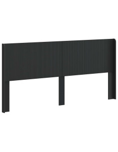 Testiera Letto Nero Legno ingegnerizzato 2