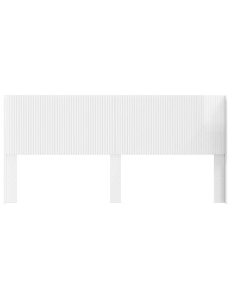 Testiera Letto Bianco Lucido Legno ingegnerizzato