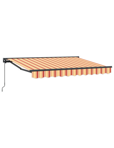 Tenda retrattile manuale Giallo, Arancione e Bianco 3 x 2 m