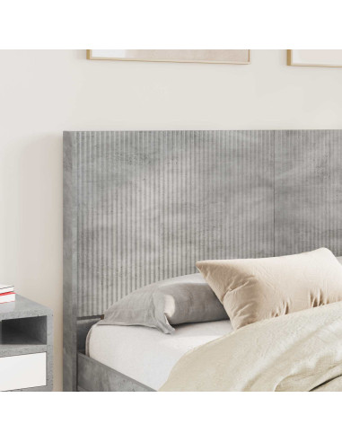 Testiera Letto Grigio Cemento Legno ingegnerizzato