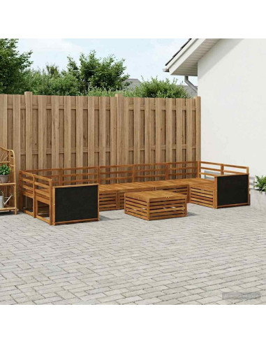 Set di divani da esterno 8 pcs Naturale