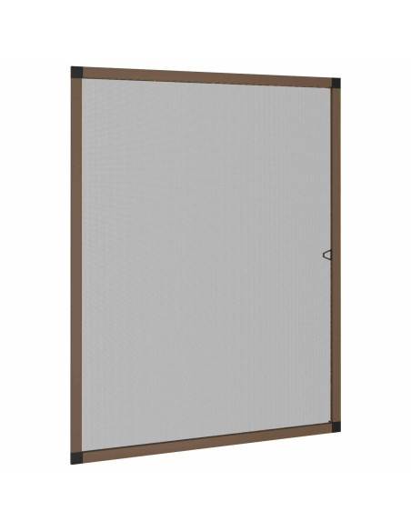 Zanzariera per finestre Marrone 110 x 130 cm