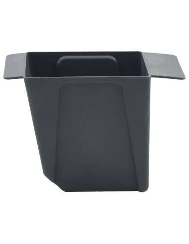 Fioriere per Euro pallet 12 pcs Grigio 13,5 x 9 x 9,5 cm
