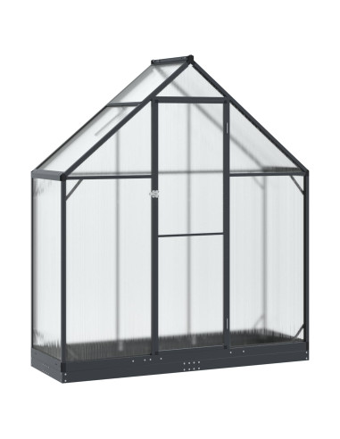 Serra da Giardino con porta Antracite 183,5 x 63,5 x 207 cm