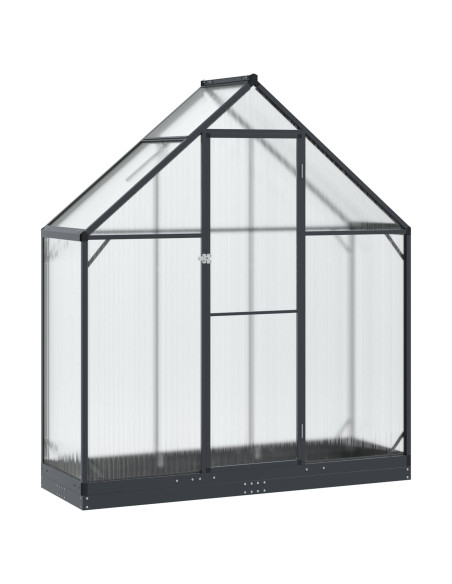 Serra da Giardino con porta Antracite 183,5 x 63,5 x 207 cm