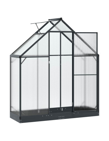 Serra da Giardino con porta Antracite 183,5 x 63,5 x 207 cm