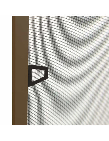 Zanzariera per finestre Marrone 110 x 130 cm