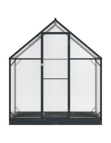 Serra da Giardino con porta Antracite 183,5 x 63,5 x 207 cm