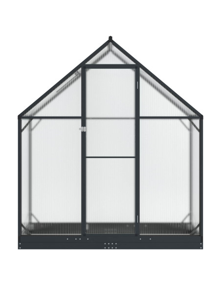 Serra da Giardino con porta Antracite 183,5 x 63,5 x 207 cm