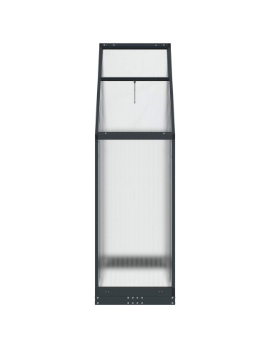 Serra da Giardino con porta Antracite 183,5 x 63,5 x 207 cm