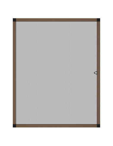 Zanzariera per finestre Marrone 120 x 140 cm