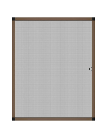 Zanzariera per finestre Marrone 120 x 140 cm
