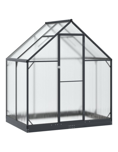 Serra da Giardino con porta Antracite 183,5 x 123 x 207 cm