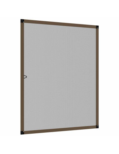Zanzariera per finestre Marrone 120 x 140 cm