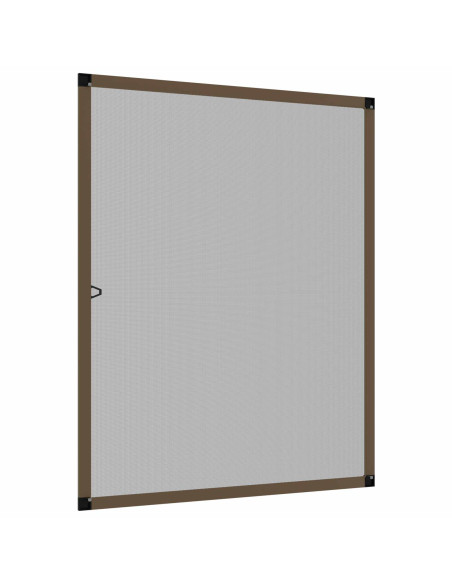 Zanzariera per finestre Marrone 120 x 140 cm